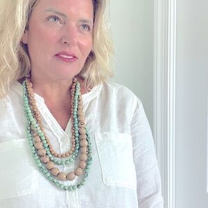 Exclusive Tagua Necklace Handmade Ecuador Artisan Fair Trade New Jewelry OCEAN